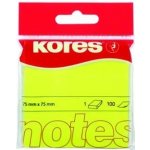 Kores Samolepicí bločky 75x75 / 100 lístků žlutá (47076) – Hledejceny.cz