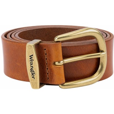 Wrangler kožený opasek 112352693 EASY BELT Cognac – Zboží Dáma
