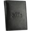 Peněženka Always Wild Pánská kožená peněženka se zabezpečením RFID Nystad černá univerzální
