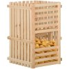 Úložný box zahrada-XL Bedna na brambory 50 x 50 x 80 cm masivní borové dřevo