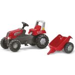 Rolly Toys Rolly Toys Šlapací traktor Rolly Juniors vlečkou červený – Zboží Dáma