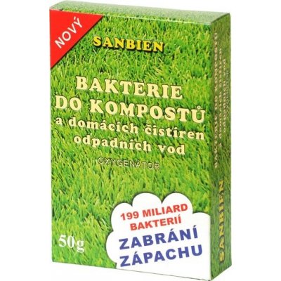 Sanbien Oxygenator bakterie do ČOV, zahradních jezírek a kompostů 50g – Hledejceny.cz