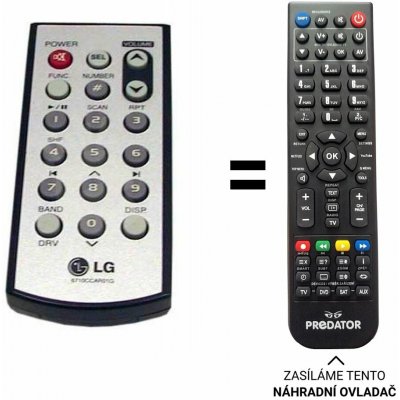 Dálkový ovladač Predátor LG 6710CCAR01G – Hledejceny.cz