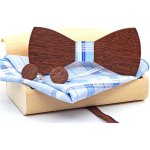 Mahoosive dřevěné manžetové knoflíčky s motýlkem Simargl M013 – Zbozi.Blesk.cz