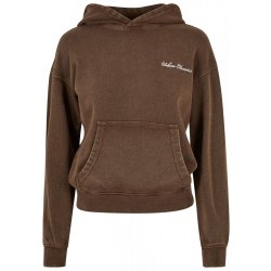 Ladies Small Embroidery Terry Hoody brown