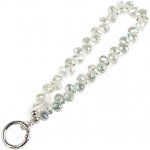 Přívěsek na mobil ze skleněných korálků zelená sv. 1ks – Zboží Živě