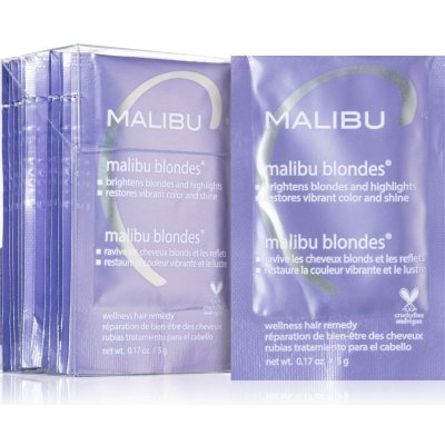 Malibu C Wellness Hair Remedy Malibu Blondes kúra pro blond a melírované vlasy 12 x 5 g – Zboží Mobilmania