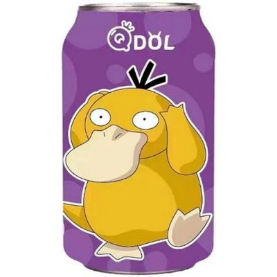 QDol Pokemon Psyduck Limonáda Fialové Hroznové víno 330 ml