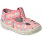 Befado 533P022 bačkory růžové s motýlkama Růžová – Zboží Dáma
