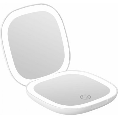 Verk 27511 Skládací LED zrcátko s osvětlením, lupou a dobíjecí baterií – Zboží Dáma