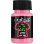 Cadence Barva na textil svítící ve tmě 50 ml růžová – Zboží Dáma
