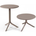 NARDI Šedo hnědý plastový zahradní stolek Step 60,5 cm – Zboží Dáma