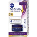 Nivea Anti-Wrinkle Contouring 65+ denní a noční krém pro zlepšení kontur 2 x 50 ml dárková sada – Zboží Dáma