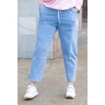 Balónové džíny do gumy LONE Světle modrá – Sleviste.cz