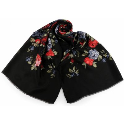 dámský letní barevný sátek v motivu růže tmavě modrá – Zboží Mobilmania