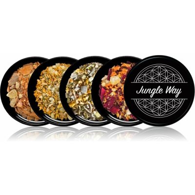Jungle Way Discovery set Clear Mind vykuřovadla 5 g + Attract Money vykuřovadla 5 g + Pure Focus vykuřovadla 5 g + Creative Thoughts vykuřovadla 5 g – Zboží Dáma