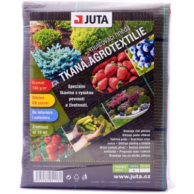 Juta Tkaná agrotextilie mulčovací 10 x 1,6 m 100 g/m² hnědá – Zboží Mobilmania