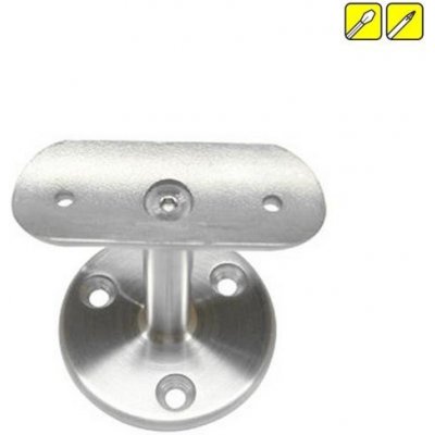 Feldmann Nerezový držák kulatého madla zábradlí pr.42,4 mm 50343-240 brus, na římsu, přímý 50343-240 – Hledejceny.cz