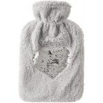 Orion Termofor guma/polyester glitter SRDCE 1,6 l šedá – Zbozi.Blesk.cz