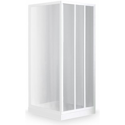 Roth LD3+LSB Obdélníkový sprchový kout 80x90 cm, posuvné, Bílý / Damp, LD3/800_LSB/900_bi_da – Zboží Mobilmania