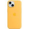 Pouzdro a kryt na mobilní telefon Apple iPhone 15 Silicone Case with MS - Sunshine