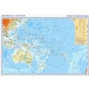 Austrálie a Oceánie - příruční obecně zeměpisná mapa