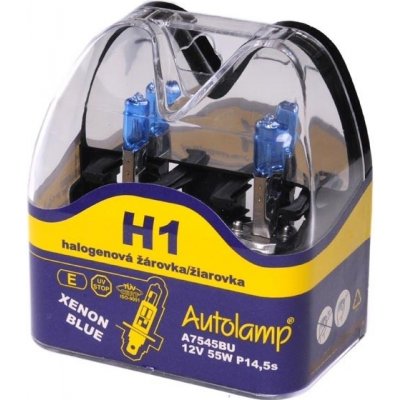 Autolamp Xenon Blue H1 P14,5s 12V 55W 2 ks – Zboží Mobilmania