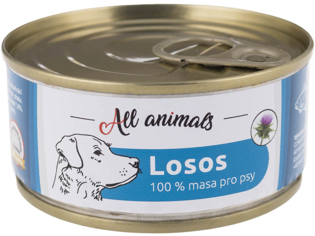 All Animals Dog losos mletý 100 g