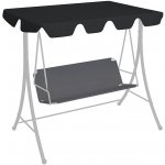 OMAXI 116043 Náhradní stříška na zahradní houpačku černá 188/168x145/110 cm – Zboží Dáma