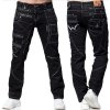 Pánské džíny Kosmo Lupo kalhoty pánské KM001-1 džíny jeans černá