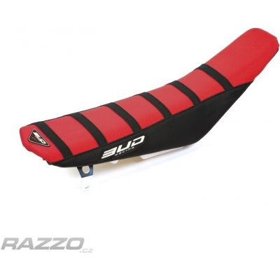 Potah sedla BudRacing Seat Cover FullTraction Honda CRF250R 10-13 / CRF450R 09-12 RedBlack Black – Hledejceny.cz