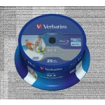 Verbatim BD-R SL 25GB 6x, printable, spindle, 25ks (43811) – Zboží Živě