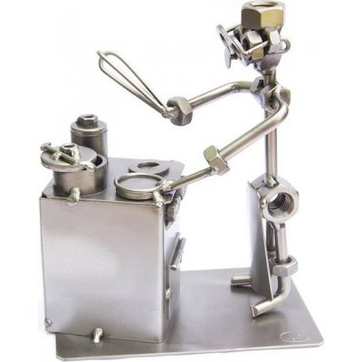 Kovová figurka Kuchař 16 cm – Zboží Dáma
