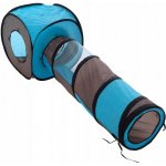 Tunel pro kočky Connect 2 v 1 - 1 sada (1 tunel + 1 kostka) – Zboží Dáma