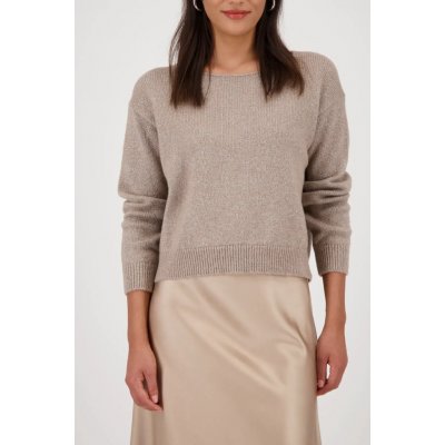 MONARI VERONA dámský svetr moccha s lurexem – Zboží Dáma