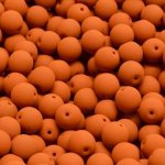 Kuličky 6 mm neon oranžové mat – Zboží Dáma