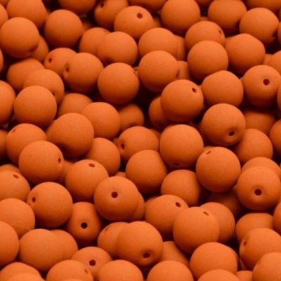 Kuličky 6 mm neon oranžové mat – Zboží Dáma