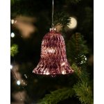 SIRIUS LED skleněný zvonek vínový 9 cm – Hledejceny.cz
