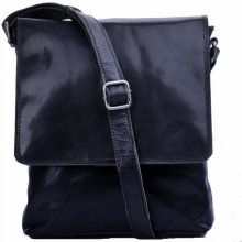 LederArt pánská kožená taška na doklady přes rameno 1263 černá