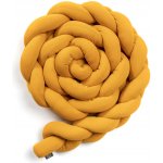 Eseco Pletený mantinel do kulatých postýlek černá /mustard – Zboží Dáma