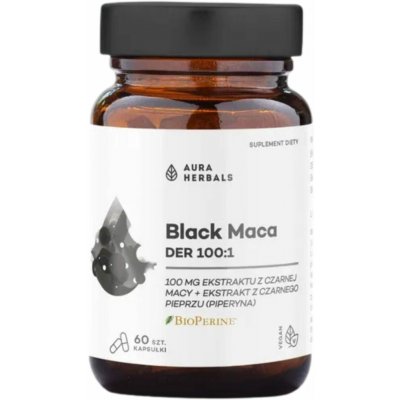 Aura Herbals Black Maca 60 kapslí – Hledejceny.cz
