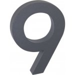 Domovní číslo - 9, ANTRACIT 3D, 100 mm RICHTER CZECH RN.100LV.9.AL.AM.3D – Zbozi.Blesk.cz