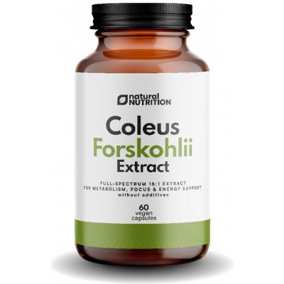 Natural Nutrition Coleus Forskohlii extrakt 60 kapslí
