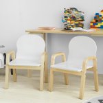 SoBuy FST46-W dětská židle 35 cm bílá