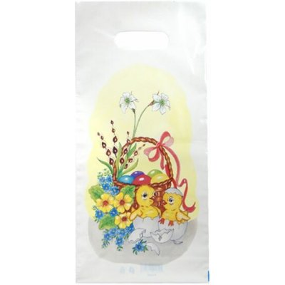 Velikonoční taška 20 × 40 cm bílá - Kuřátka – Hledejceny.cz