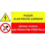 Manutan Pozor elektrické zařízení, samolepka 75 x 50 x 0,1 mm – Hledejceny.cz