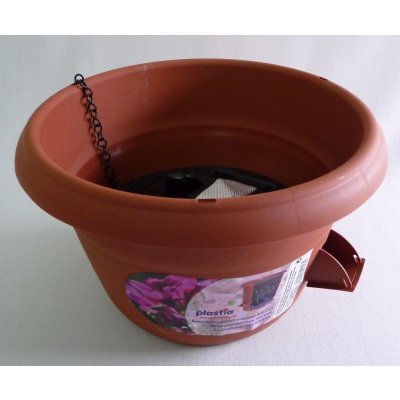 Nohel Garden Žardinka samozavlažovací SIESTA závěsná antracit 25x16 cm – Hledejceny.cz