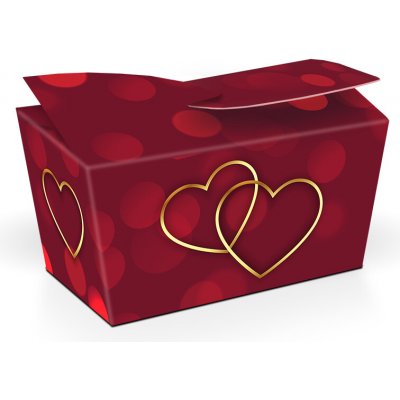 Selllot Srdíčko Bílá minibonboniérka s čokoládovými pralinkami s kakaovým krémem 28 g – Zboží Mobilmania