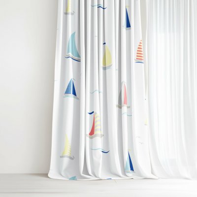 Goldea bavlněný závěs - plachetnice 220x150 cm – Hledejceny.cz