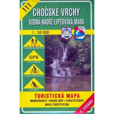 Chočské VRCHY turistická mapa